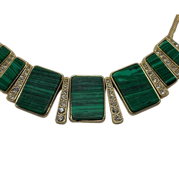 1355 The Limited Green & Gold Necklace - Picture 3 of 4
